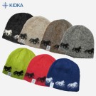 Kidka Fákur Lue i ull med hester i tølt thumbnail