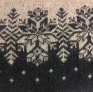 Kidka Ás Ulldekken med hals beige/svart thumbnail