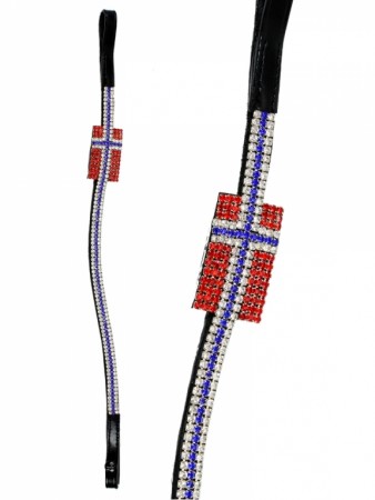Pannebånd krystaller norske flagg