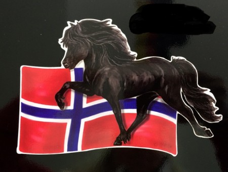 Dekal islandshest bildekal
