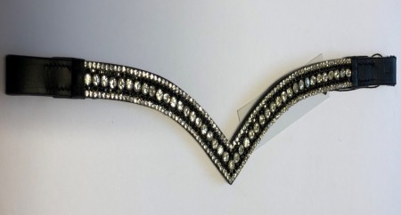 Pannereim HIF bred V hvit/sort sten