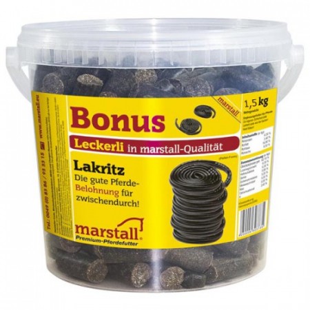 Marstall hestegodt lakris 1,5 kg.